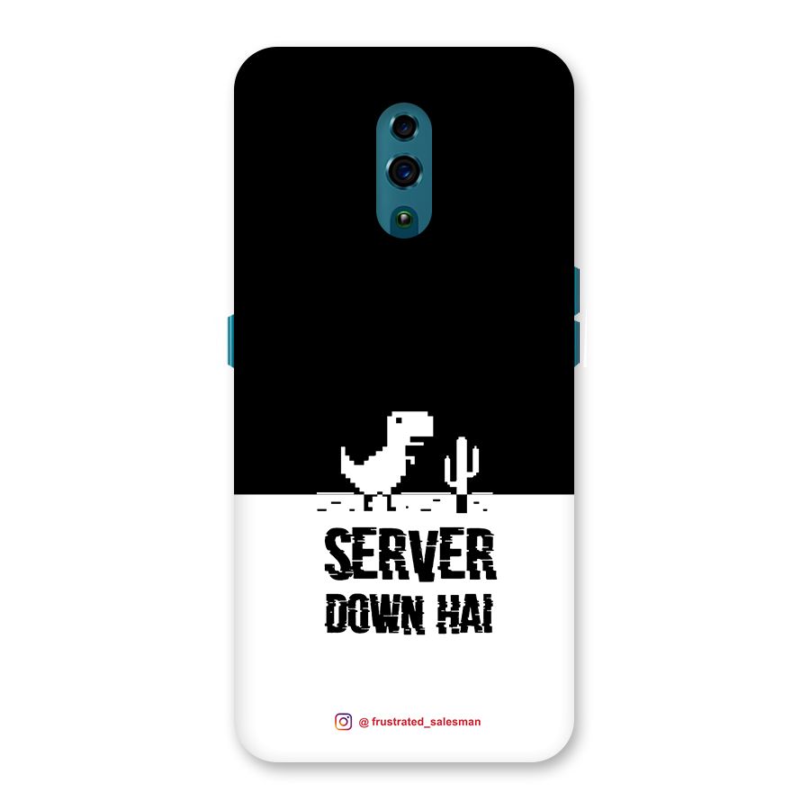 Server Down Hai Black Back Case for Oppo Reno