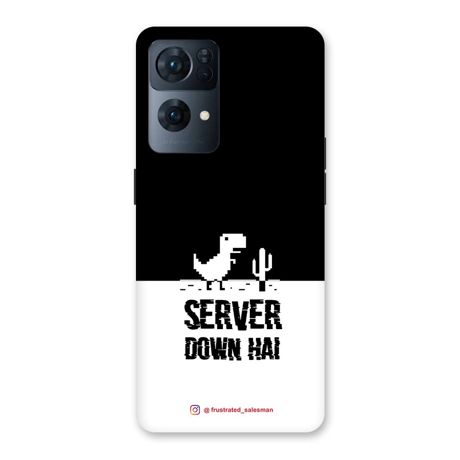 Server Down Hai Black Back Case for Oppo Reno7 Pro 5G
