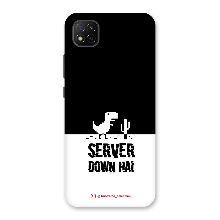 Server Down Hai Black Back Case for Poco C3