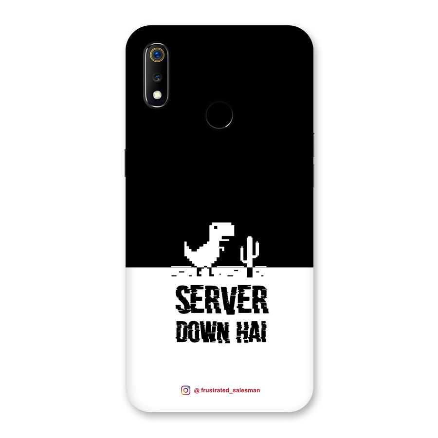Server Down Hai Black Back Case for Realme 3