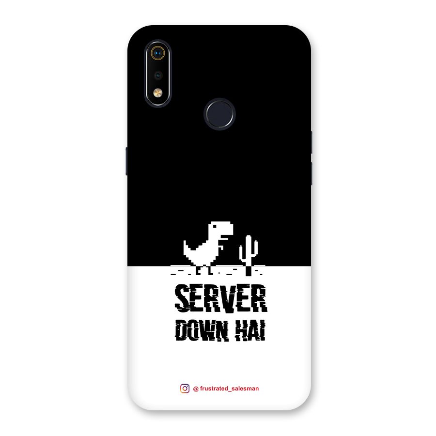 Server Down Hai Black Back Case for Realme 3i