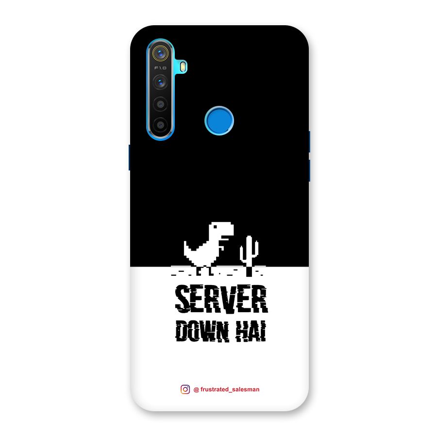 Server Down Hai Black Back Case for Realme 5