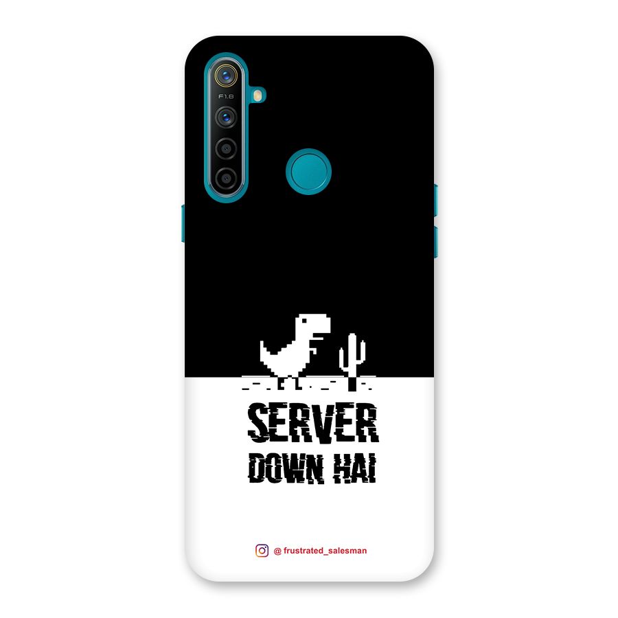 Server Down Hai Black Back Case for Realme 5i