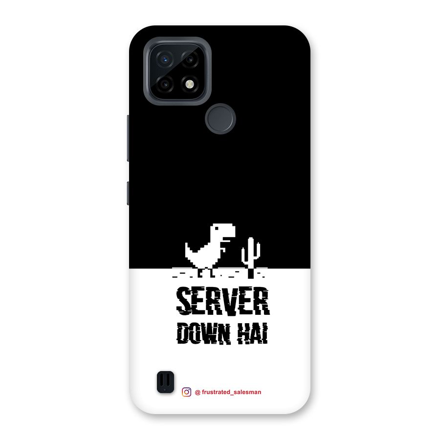 Server Down Hai Black Back Case for Realme C21