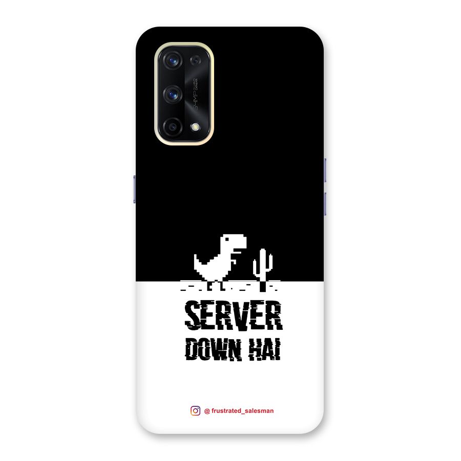 Server Down Hai Black Glass Back Case for Realme X7 Pro