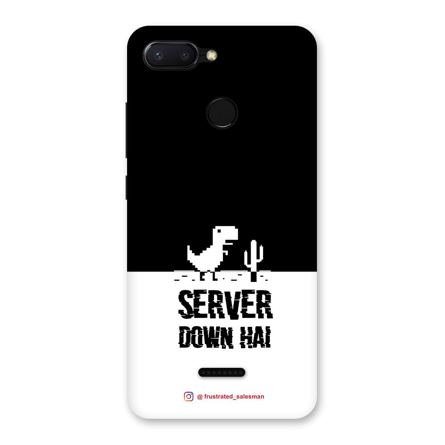 Server Down Hai Black Back Case for Redmi 6