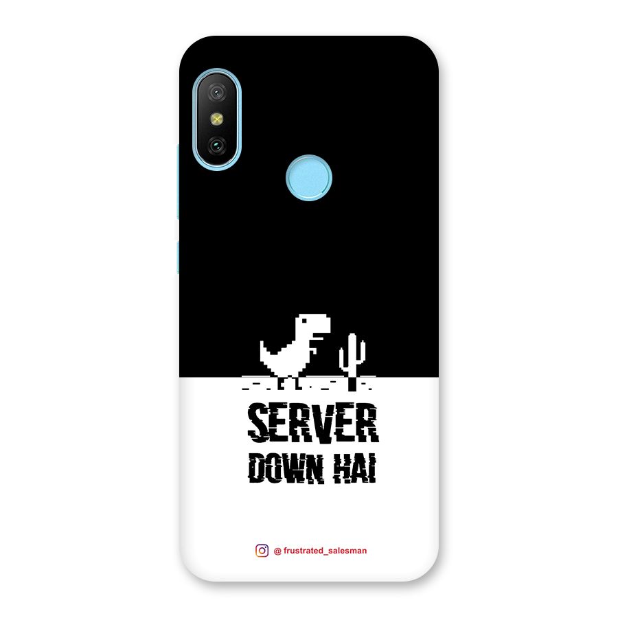 Server Down Hai Black Back Case for Redmi 6 Pro