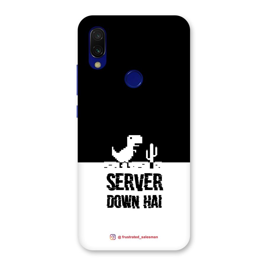 Server Down Hai Black Back Case for Redmi 7