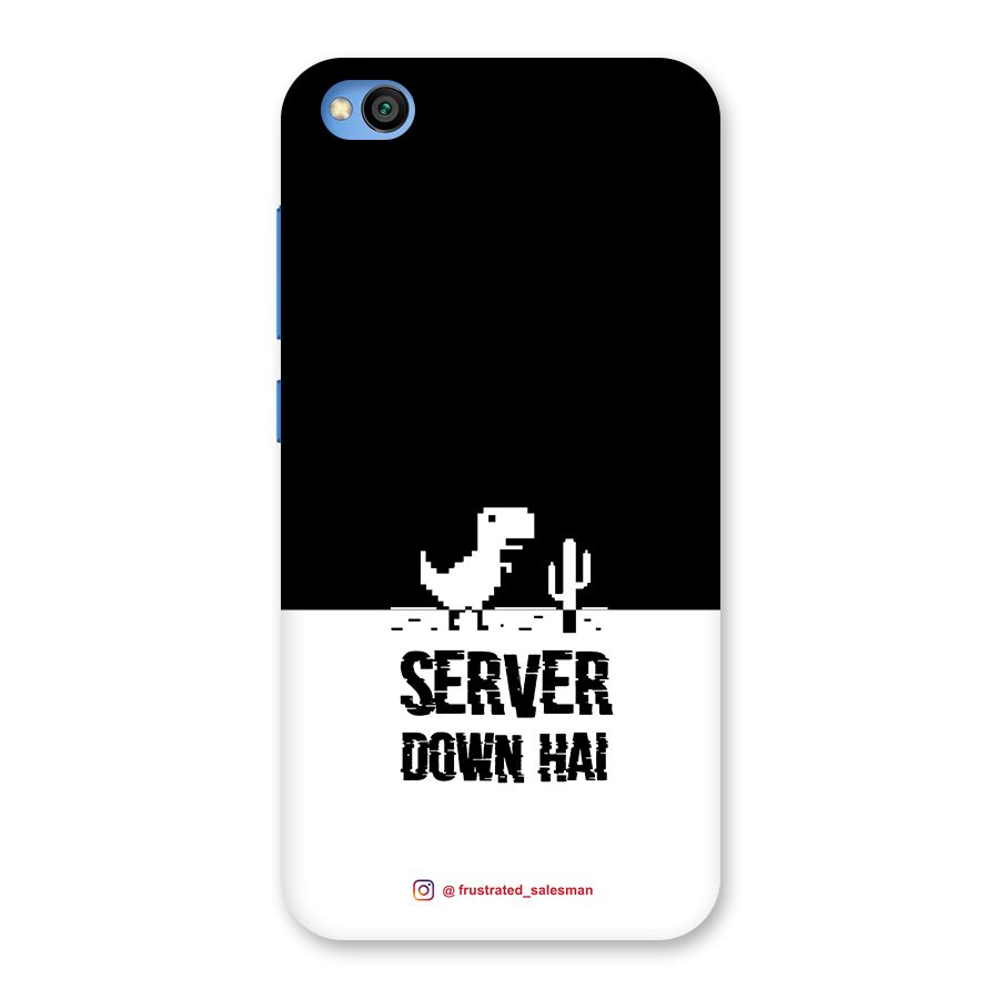 Server Down Hai Black Back Case for Redmi Go