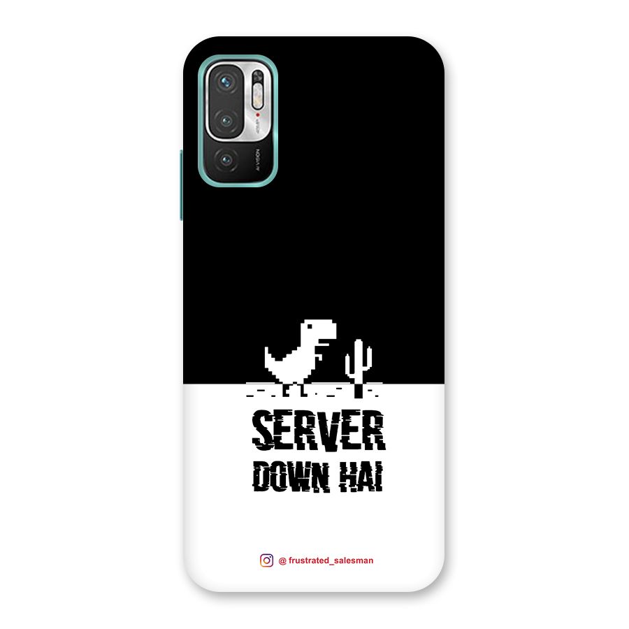 Server Down Hai Black Back Case for Redmi Note 10T 5G