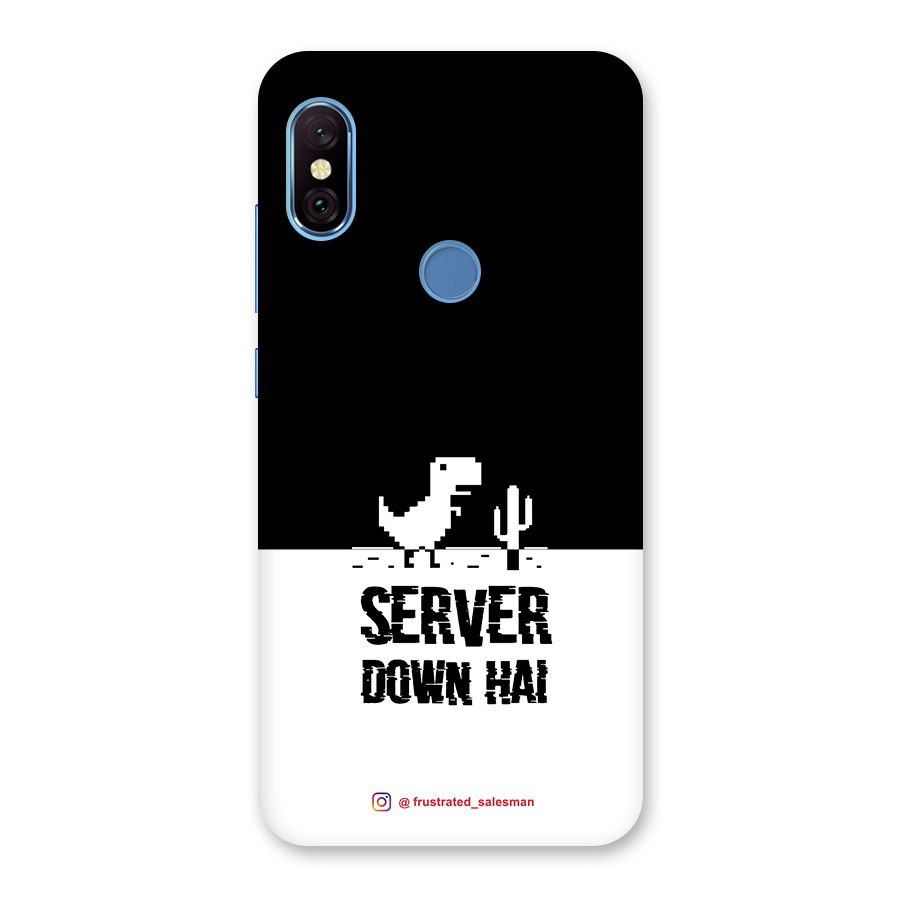 Server Down Hai Black Back Case for Redmi Note 6 Pro