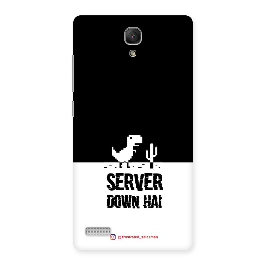 Server Down Hai Black Back Case for Redmi Note Prime