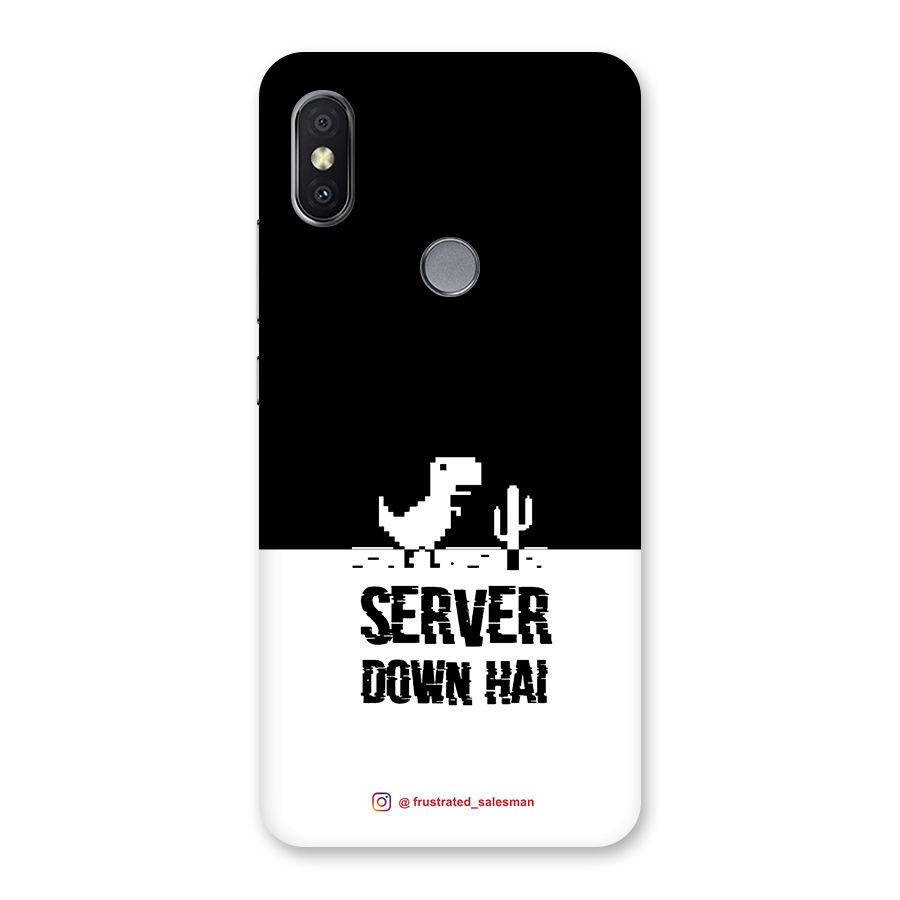 Server Down Hai Black Back Case for Redmi Y2