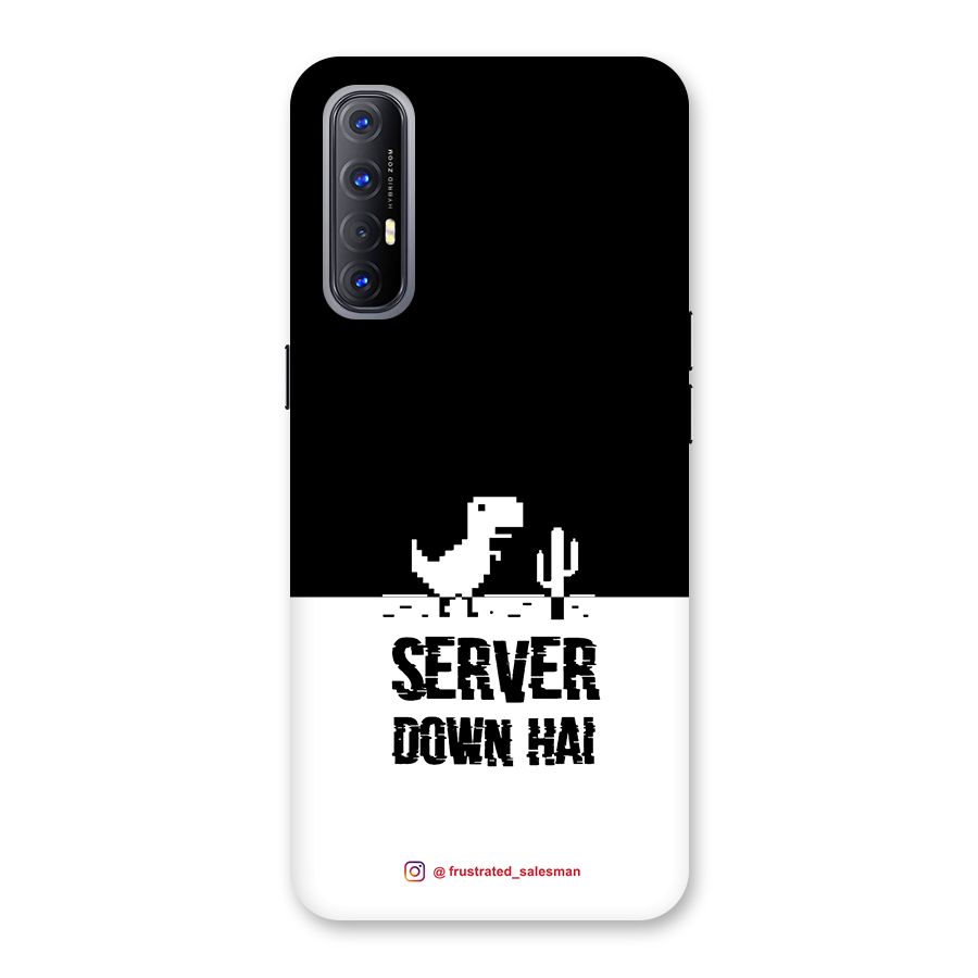 Server Down Hai Black Back Case for Reno3 Pro
