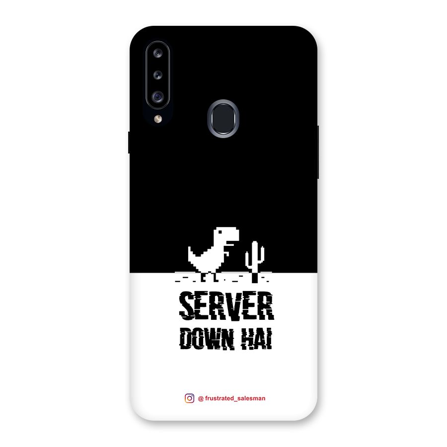Server Down Hai Black Back Case for Samsung Galaxy A20s