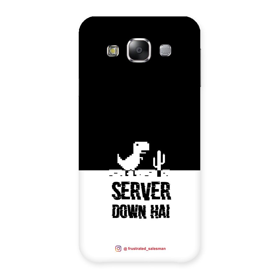 Server Down Hai Black Back Case for Samsung Galaxy E5