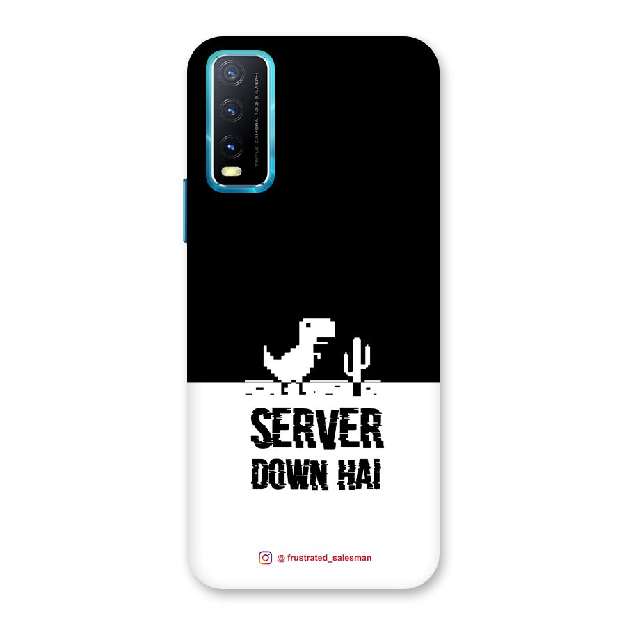 Server Down Hai Black Back Case for Vivo Y20A