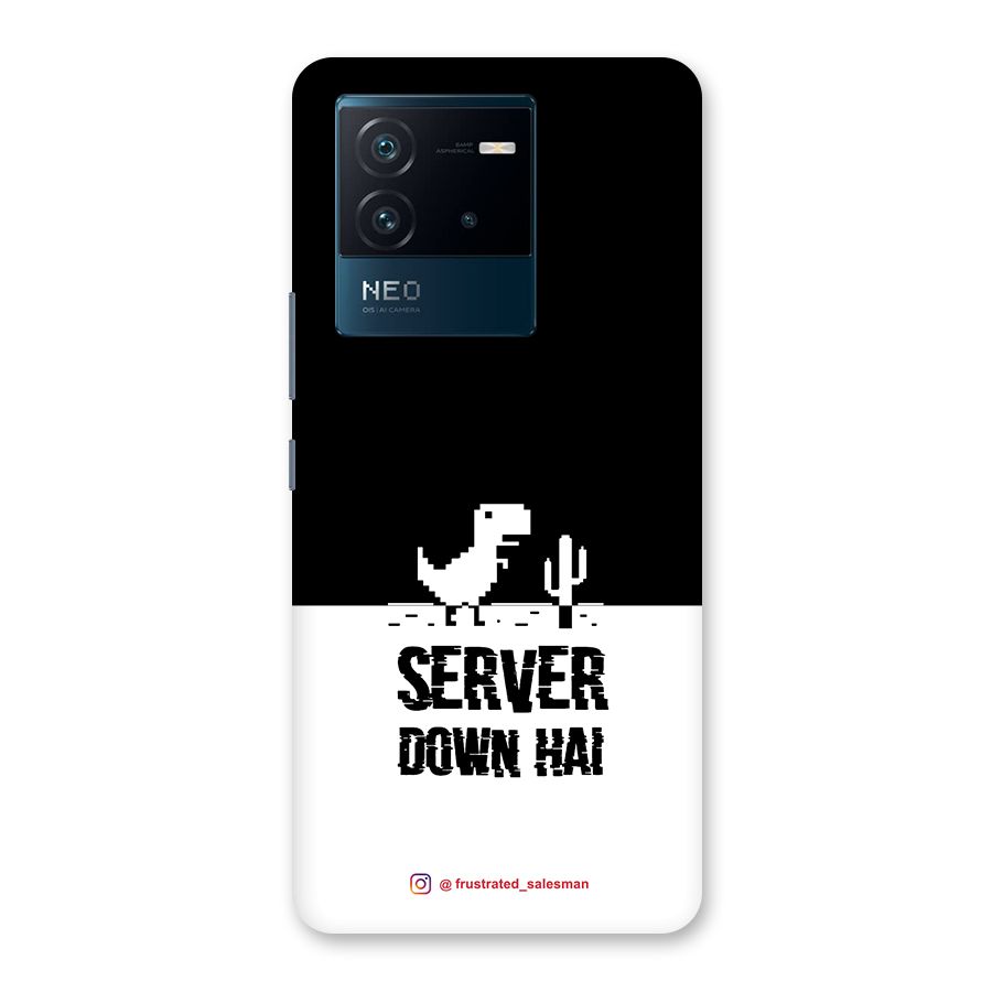 Server Down Hai Black Back Case for Vivo iQOO Neo 6 5G