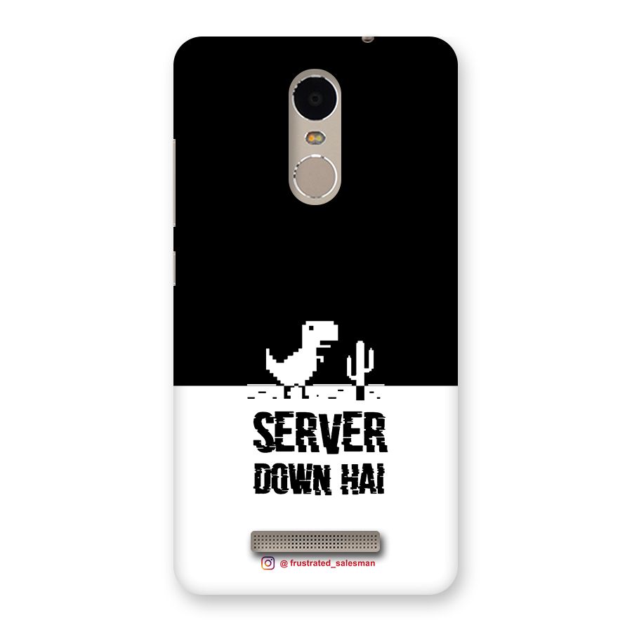 Server Down Hai Black Back Case for Xiaomi Redmi Note 3