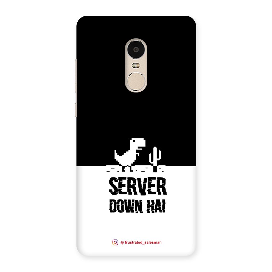 Server Down Hai Black Back Case for Xiaomi Redmi Note 4