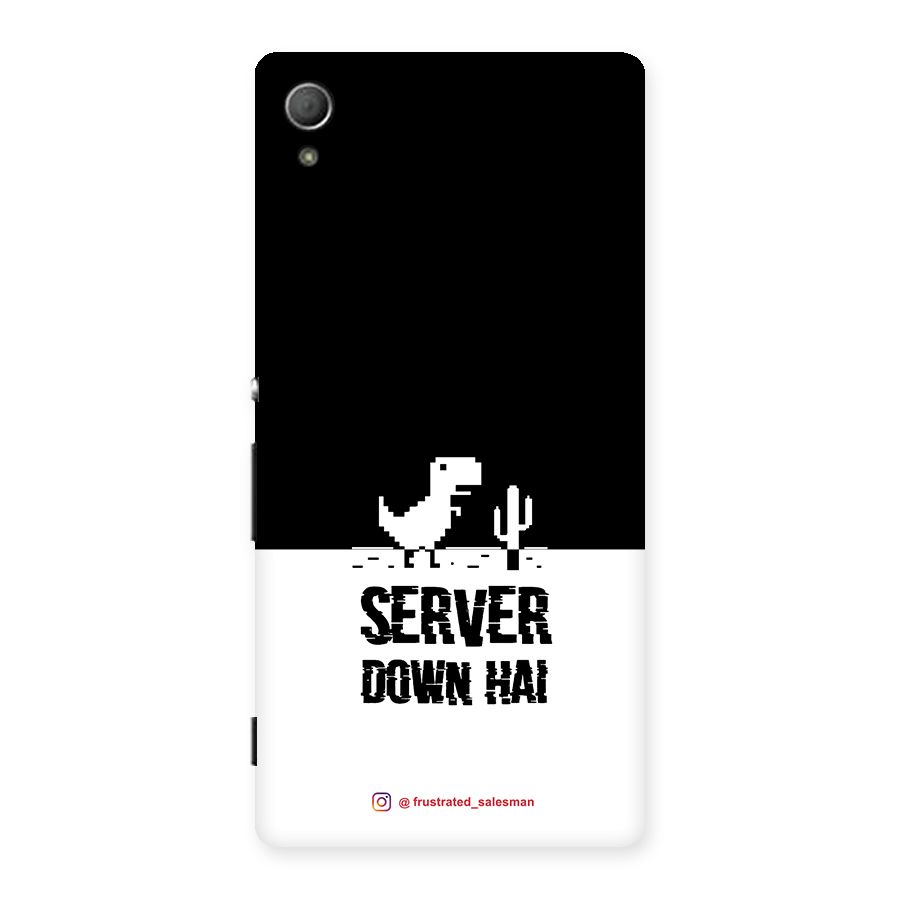 Server Down Hai Black Back Case for Xperia Z3 Plus