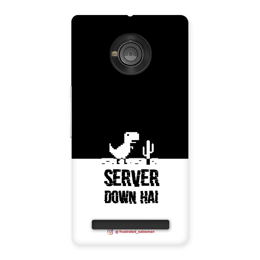 Server Down Hai Black Back Case for Yu Yunique