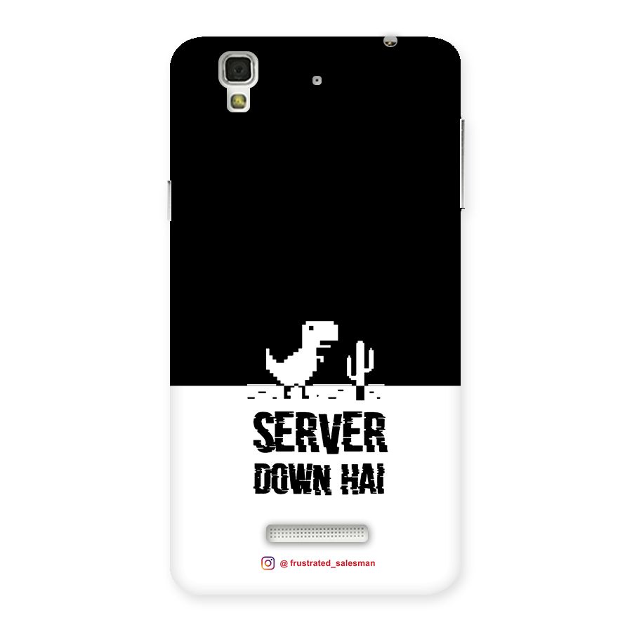 Server Down Hai Black Back Case for Yu Yureka