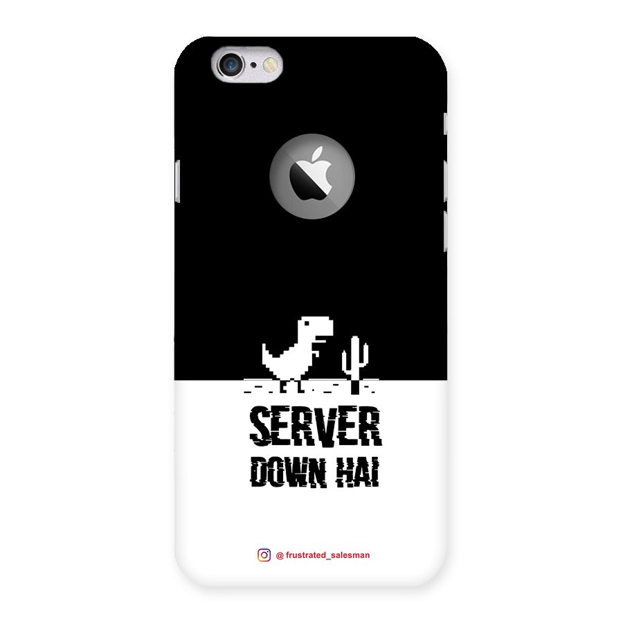 Server Down Hai Black Back Case for iPhone 6 Logo Cut