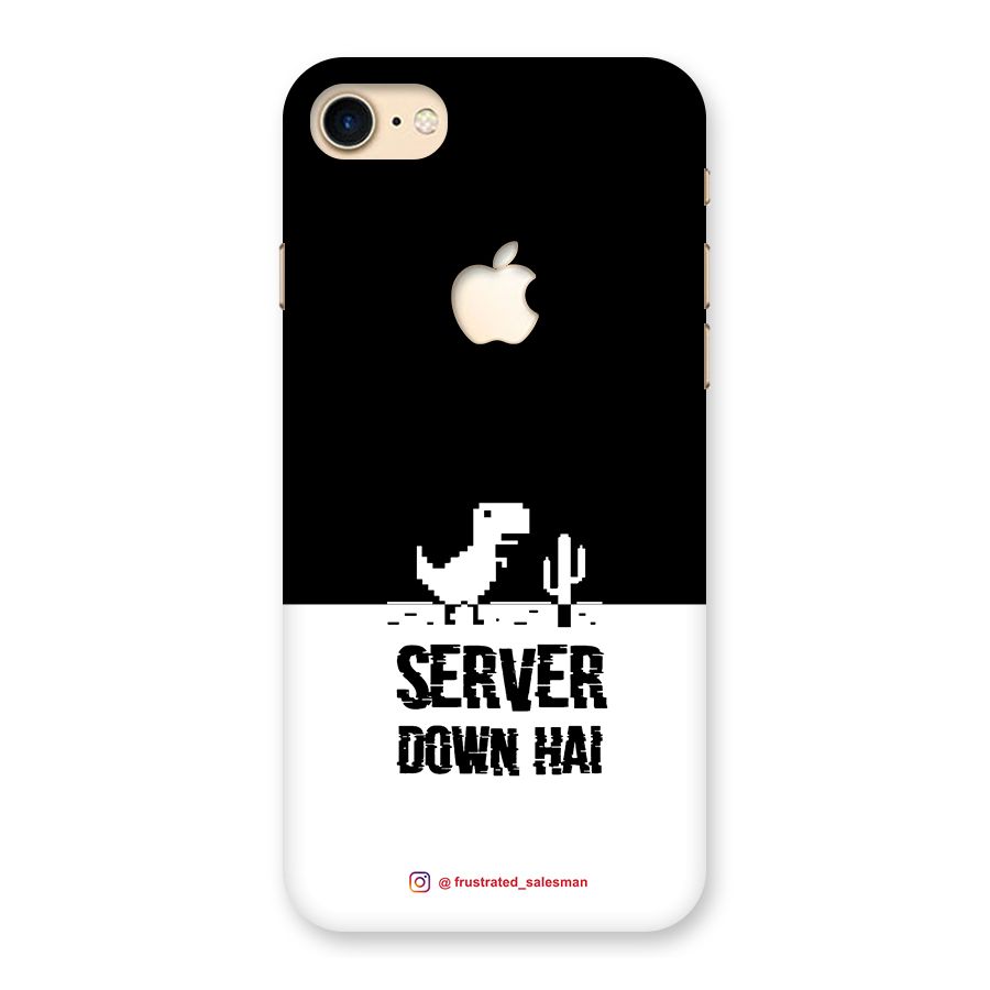 Server Down Hai Black Back Case for iPhone 7 Apple Cut