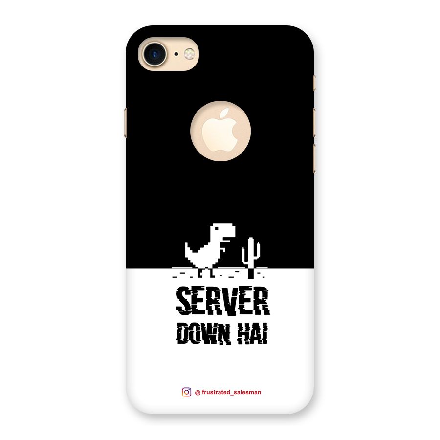 Server Down Hai Black Back Case for iPhone 7 Logo Cut