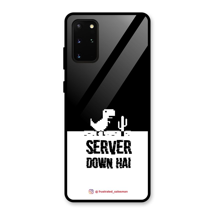 Server Down Hai Black Glass Back Case for Galaxy S20 Plus