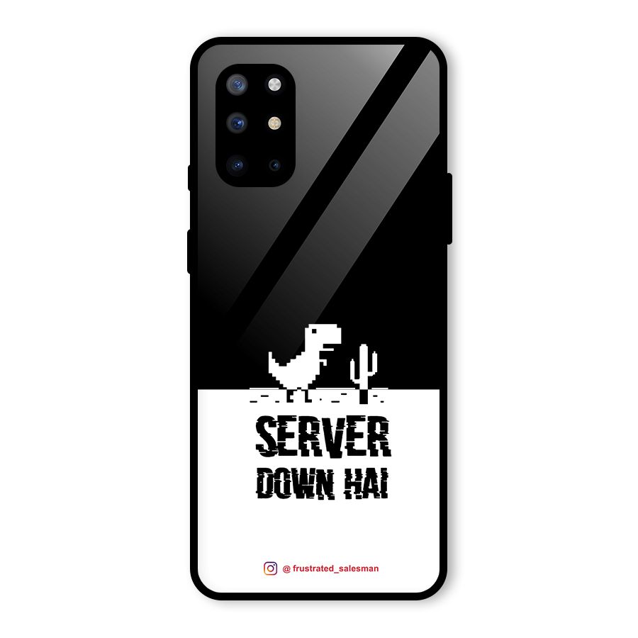 Server Down Hai Black Glass Back Case for OnePlus 8T