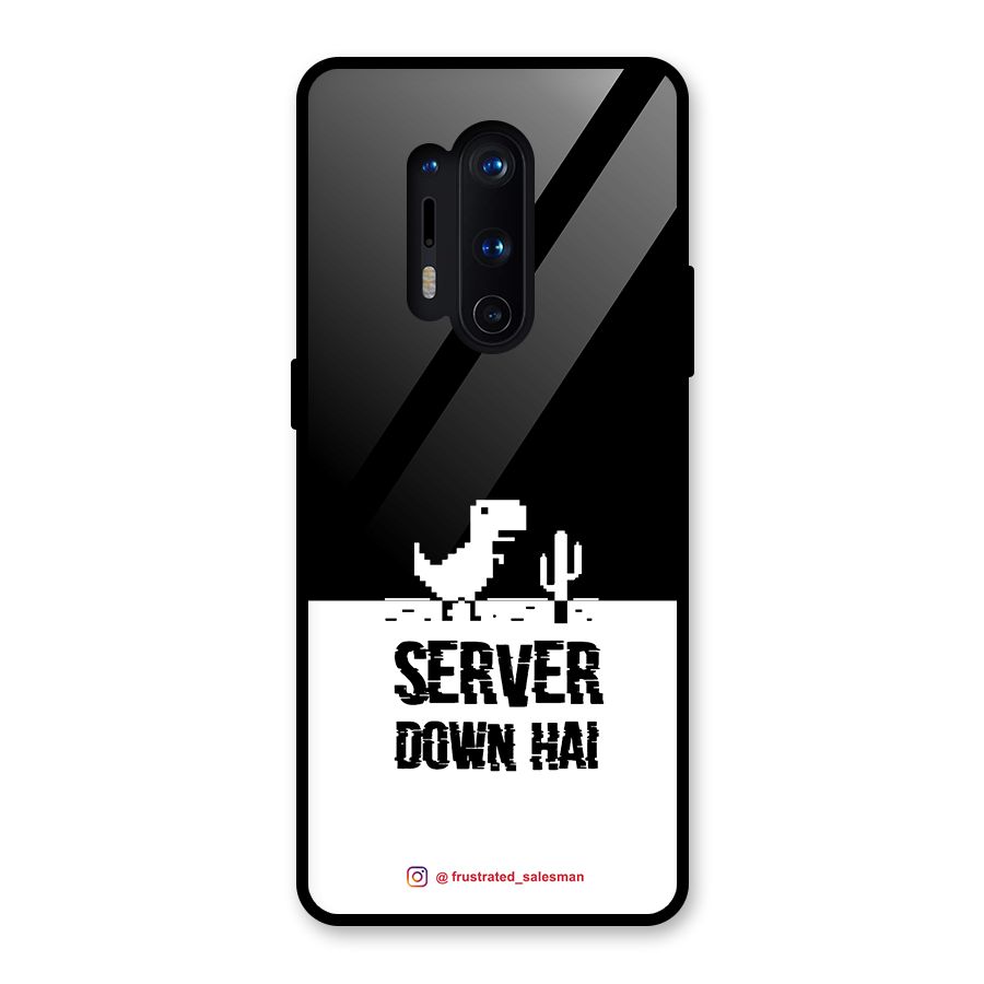 Server Down Hai Black Glass Back Case for OnePlus 8 Pro