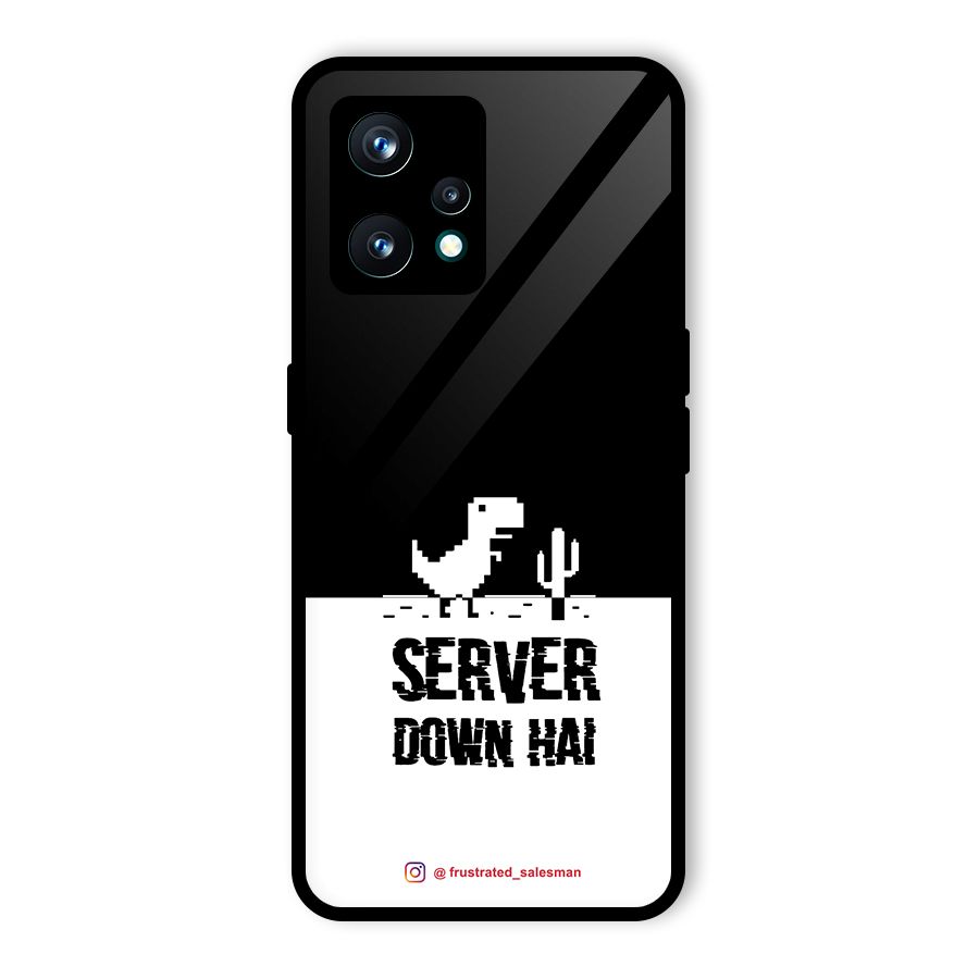Server Down Hai Black Glass Back Case for Realme 9 Pro Plus 5G