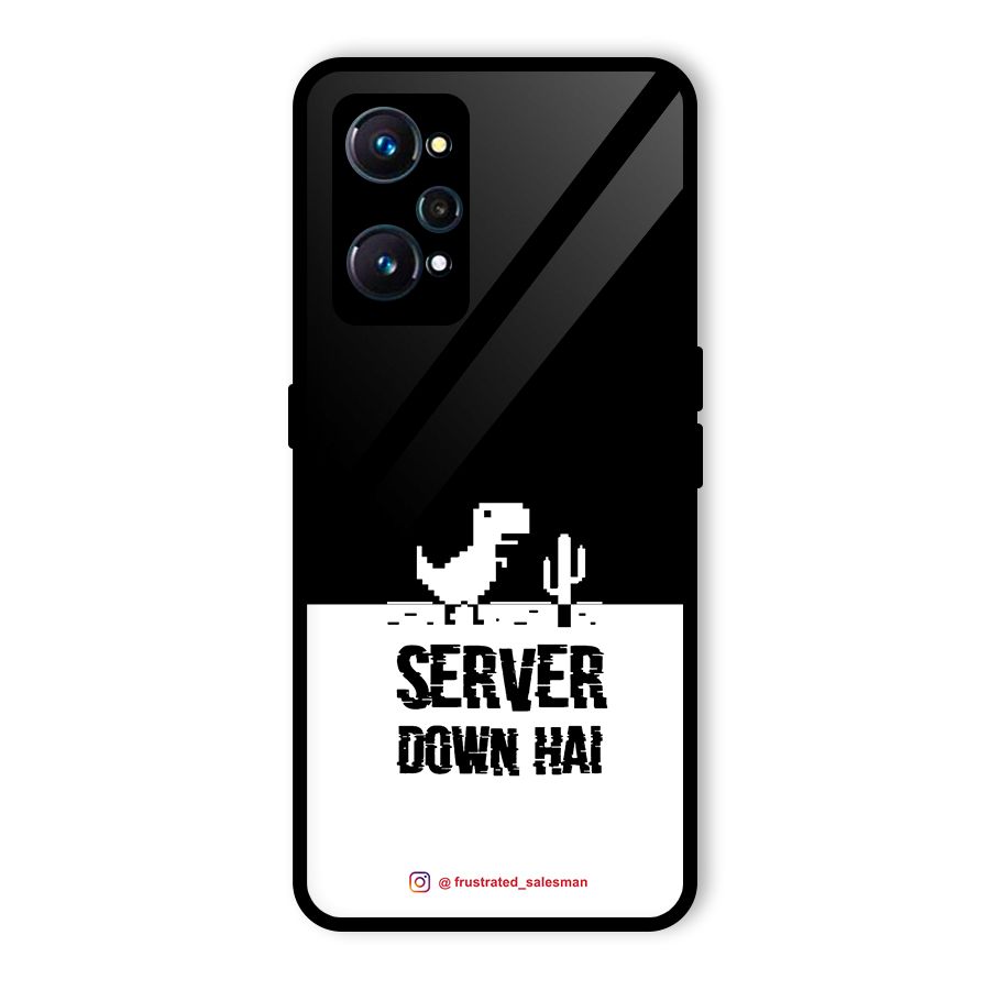 Server Down Hai Black Glass Back Case for Realme GT Neo2