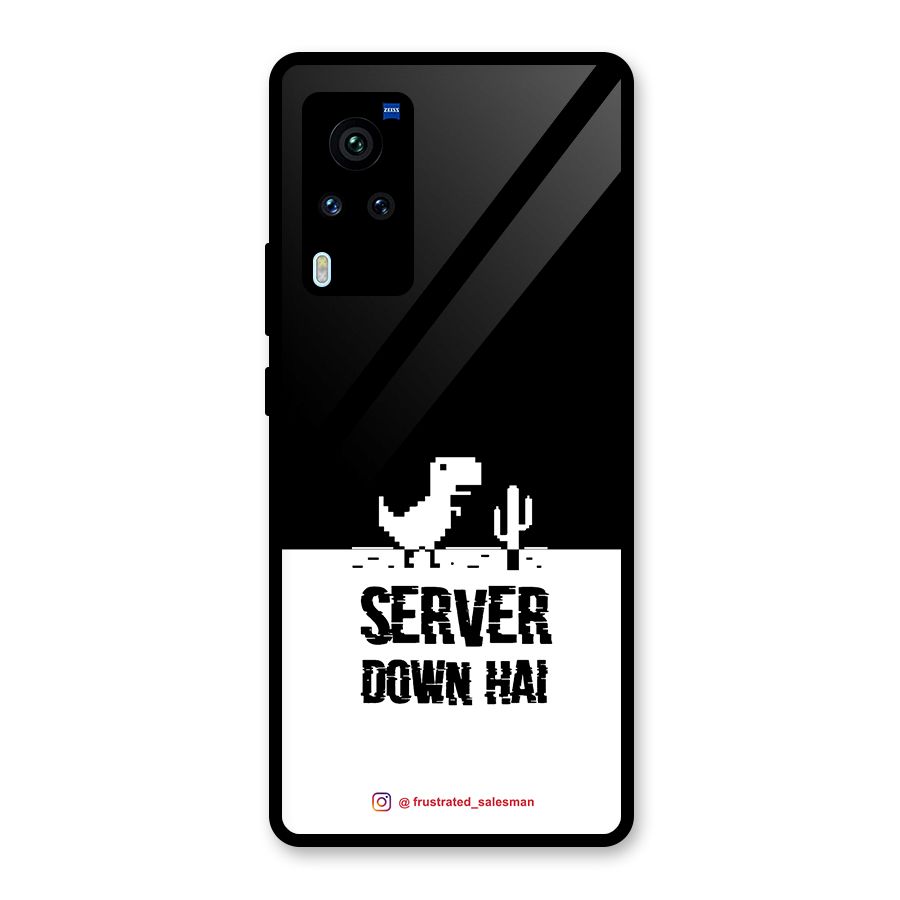 Server Down Hai Black Glass Back Case for Vivo X60 Pro