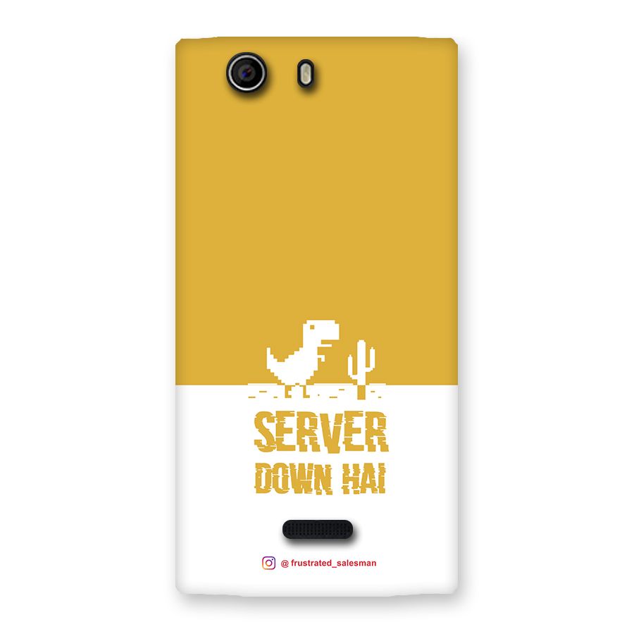 Server Down Hai Mustard Yellow Back Case for Canvas Nitro 2 E311