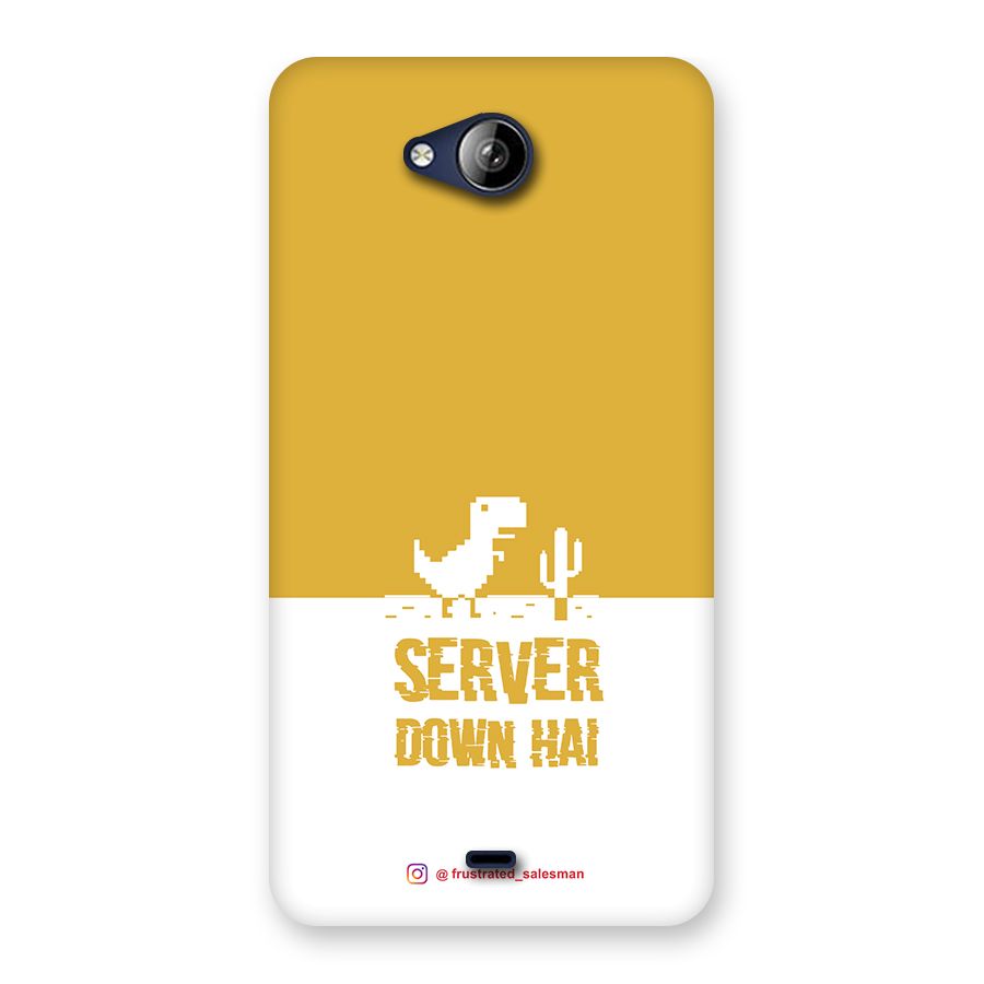 Server Down Hai Mustard Yellow Back Case for Canvas Play Q355
