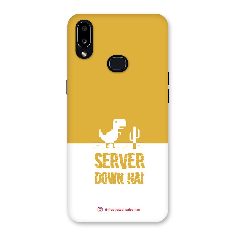Server Down Hai Mustard Yellow Back Case for Galaxy A10s