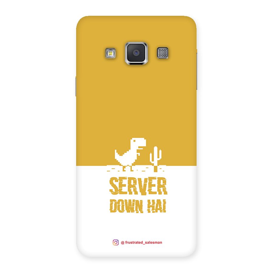 Server Down Hai Mustard Yellow Back Case for Galaxy A3