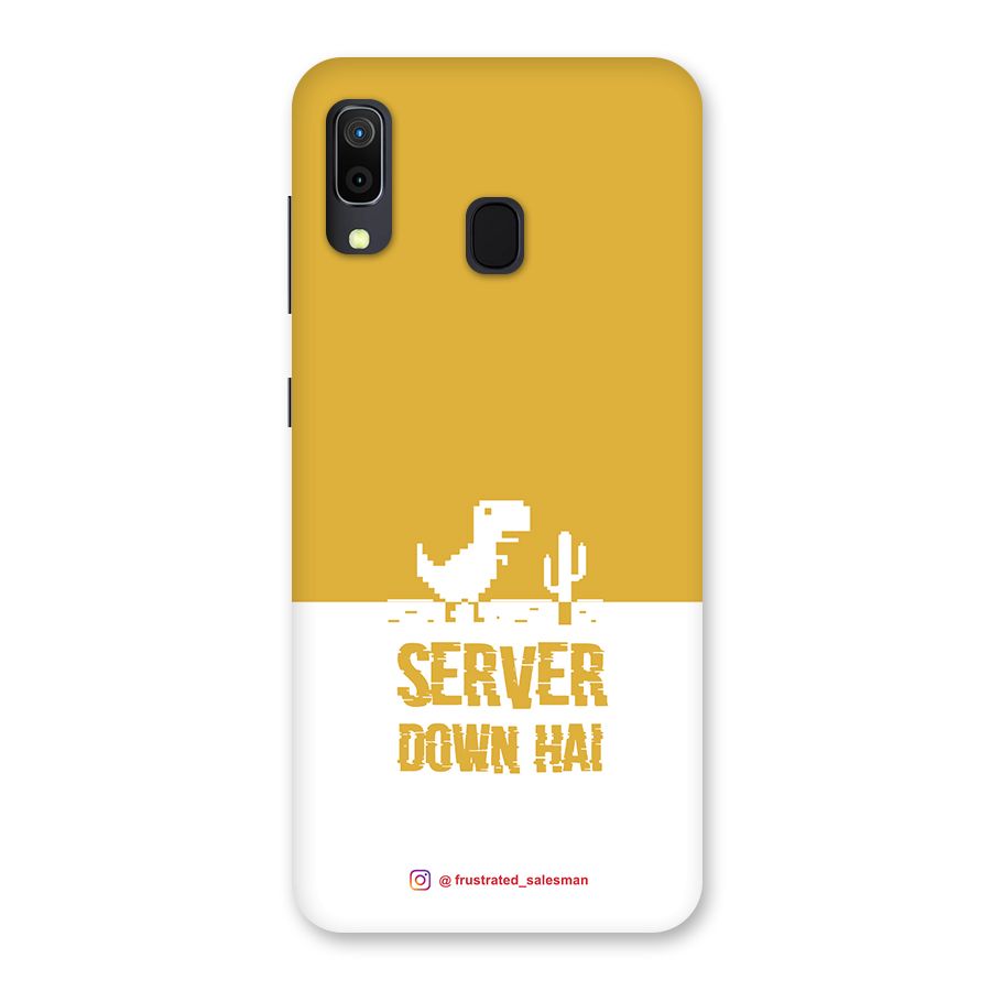 Server Down Hai Mustard Yellow Back Case for Galaxy A30