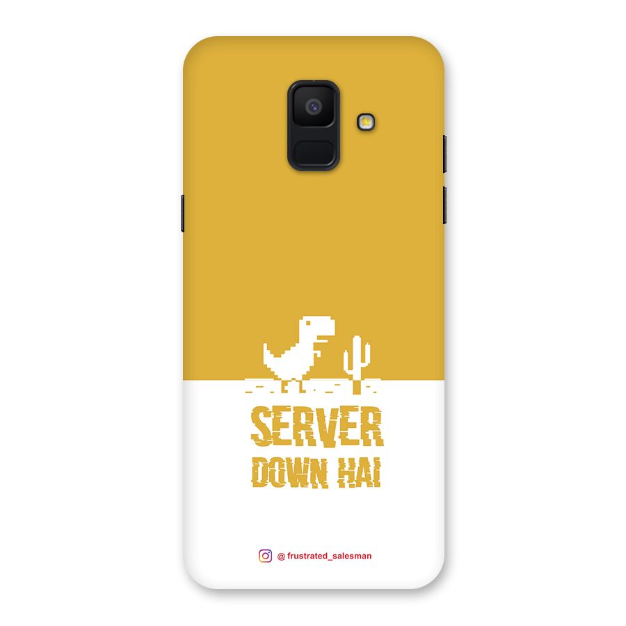 Server Down Hai Mustard Yellow Back Case for Galaxy A6 (2018)