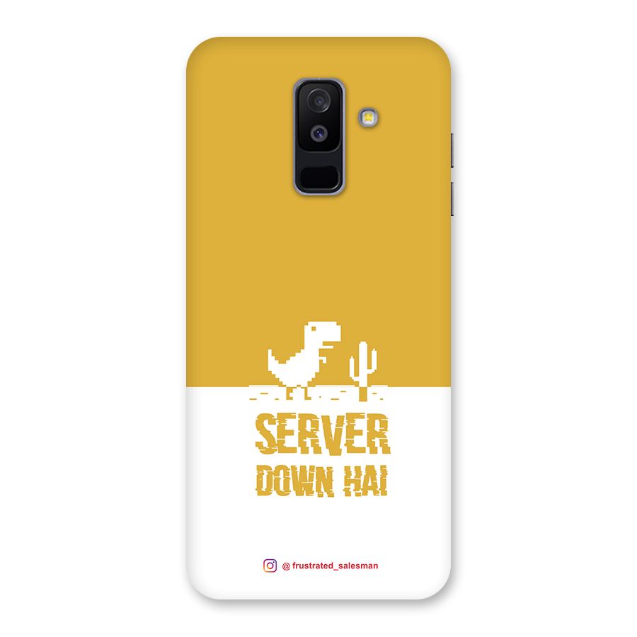 Server Down Hai Mustard Yellow Back Case for Galaxy A6 Plus