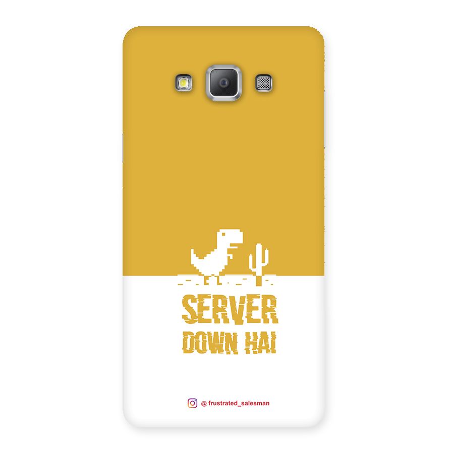 Server Down Hai Mustard Yellow Back Case for Galaxy A7