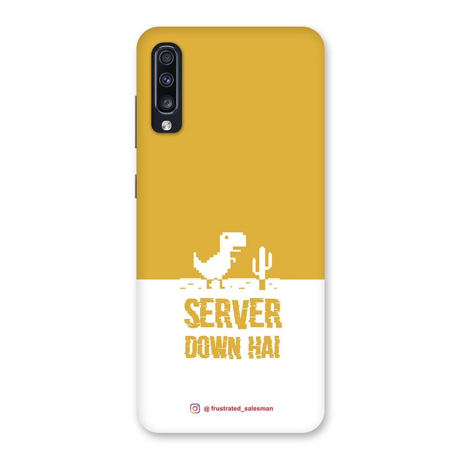 Server Down Hai Mustard Yellow Back Case for Galaxy A70