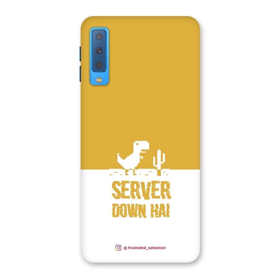 Server Down Hai Mustard Yellow Back Case for Galaxy A7 (2018)