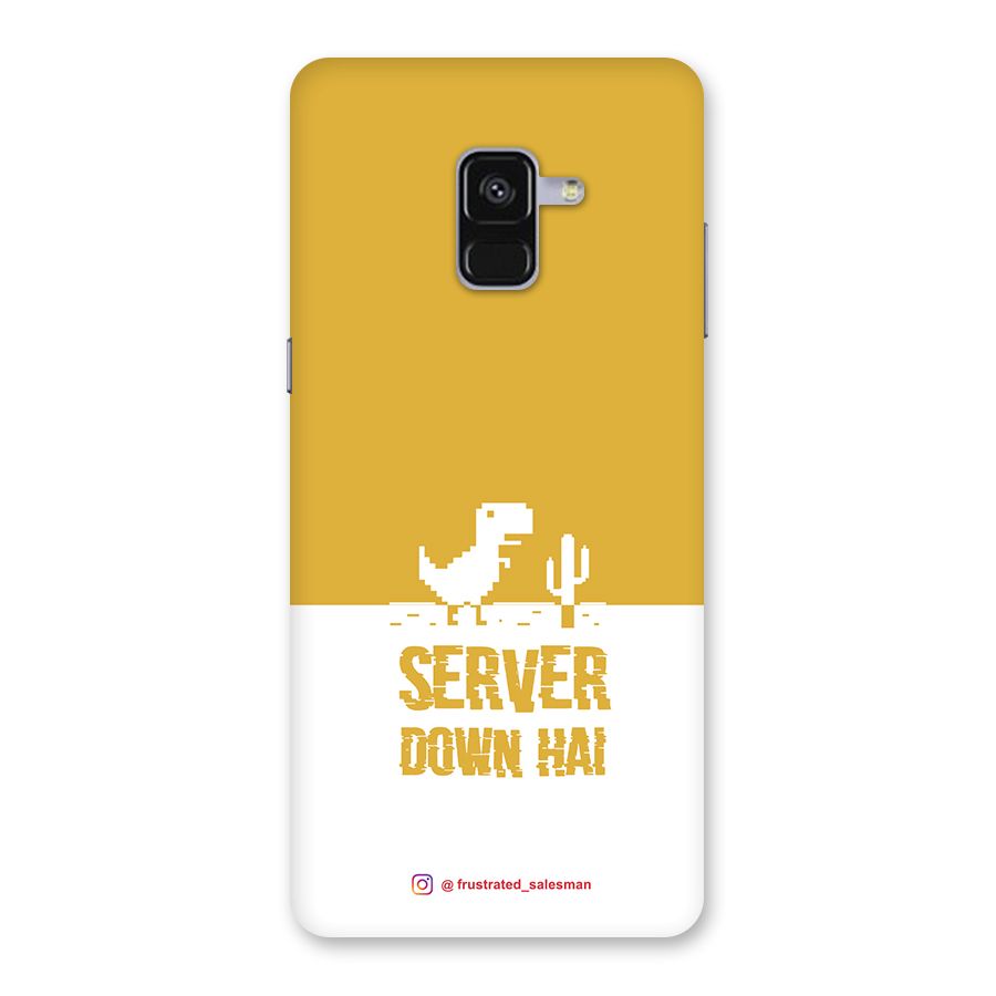 Server Down Hai Mustard Yellow Back Case for Galaxy A8 Plus