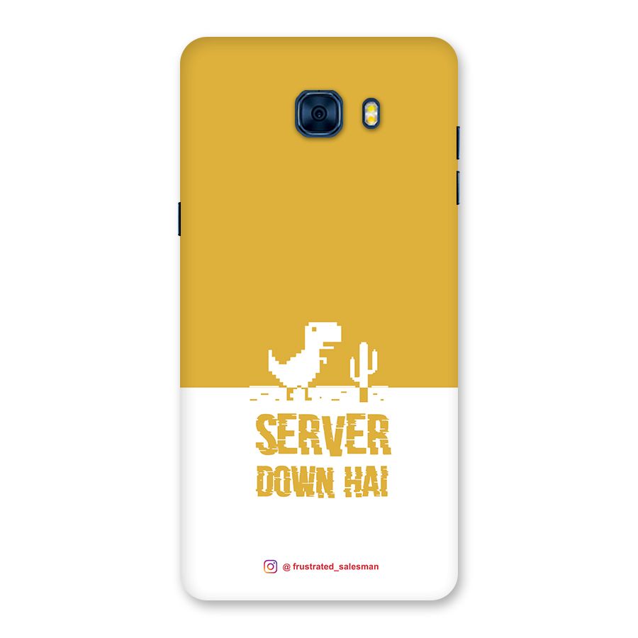 Server Down Hai Mustard Yellow Back Case for Galaxy C7 Pro