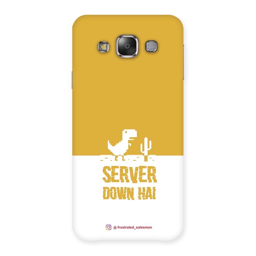 Server Down Hai Mustard Yellow Back Case for Galaxy E7
