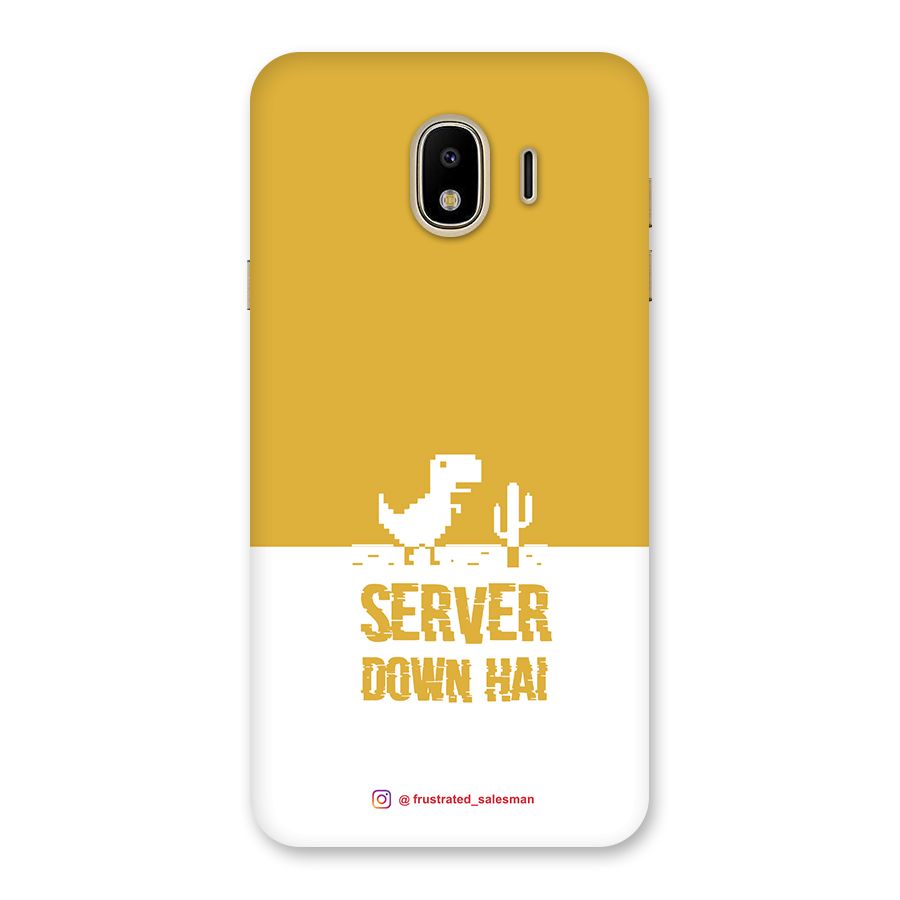 Server Down Hai Mustard Yellow Back Case for Galaxy J4